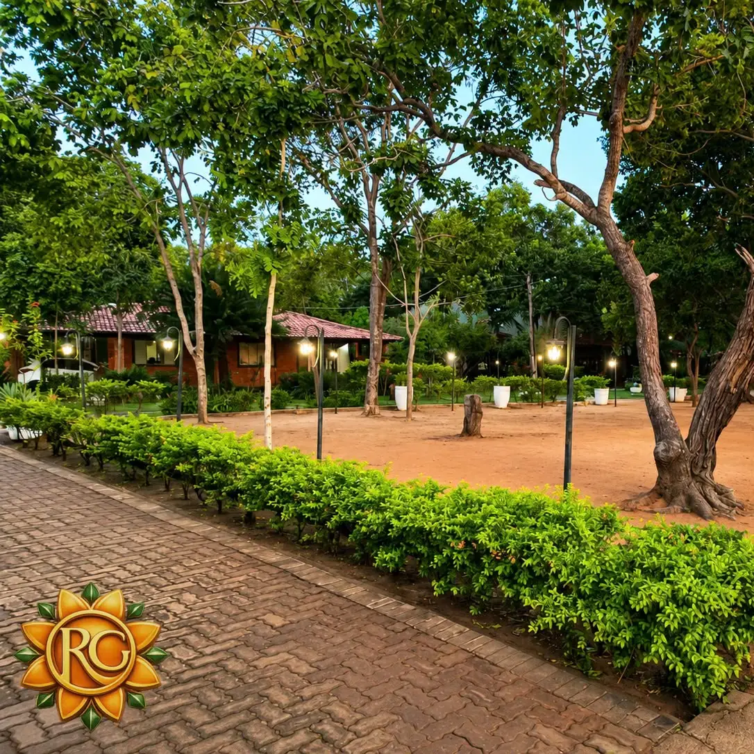 Área arborizada da clínica